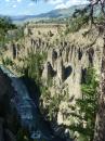 Eroded pillars along the Yellowstone River